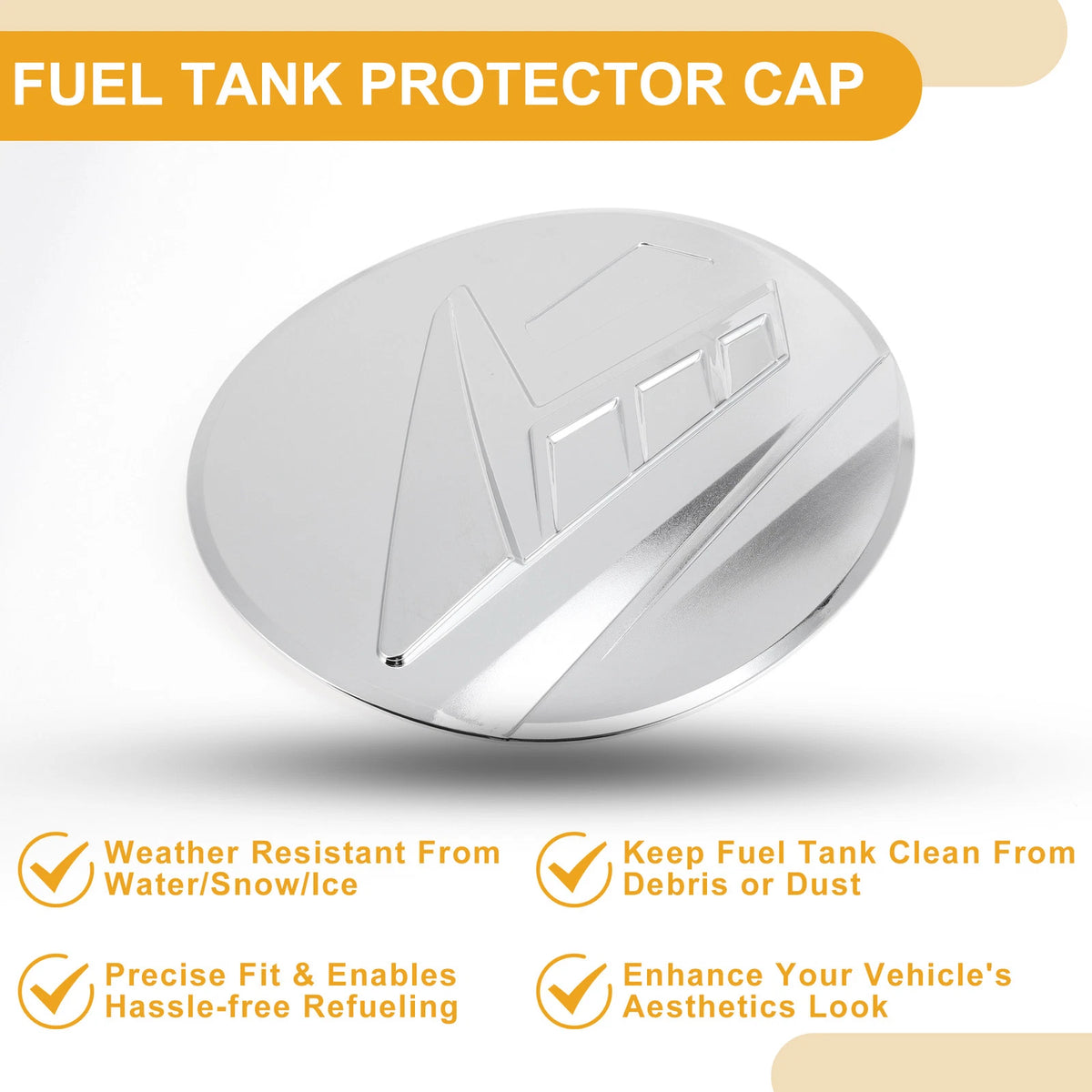 Fuel Tank Door Cap for Subaru Outback (2021-2025) Chrome Silver Tone