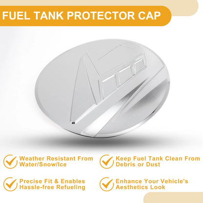 Fuel Tank Door Cap for Subaru Outback (2021-2025) Chrome Silver Tone