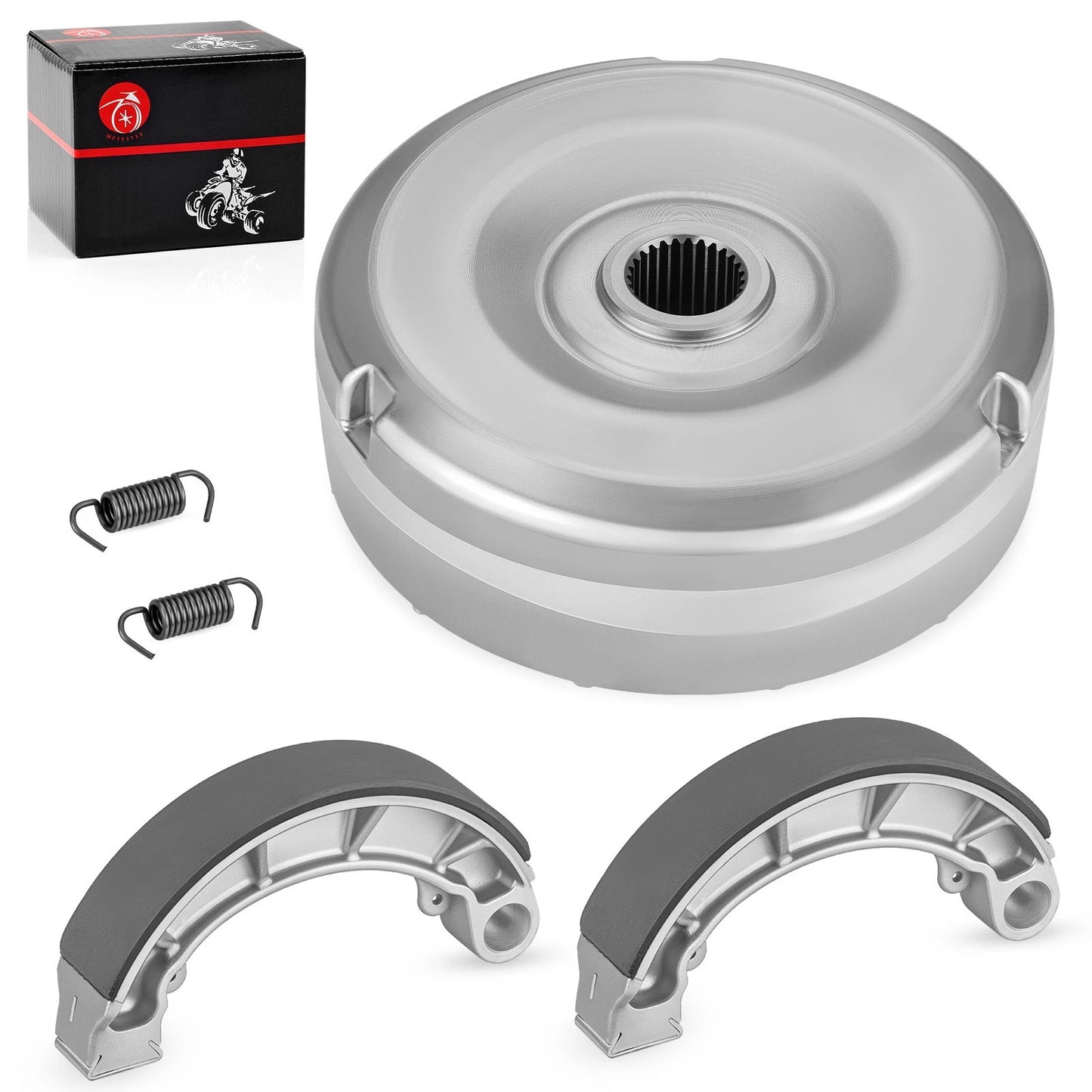 Rear Brake Drum Hub & Shoes Kit for Honda Rancher 400 TRX400FA/FGA 2004-2007