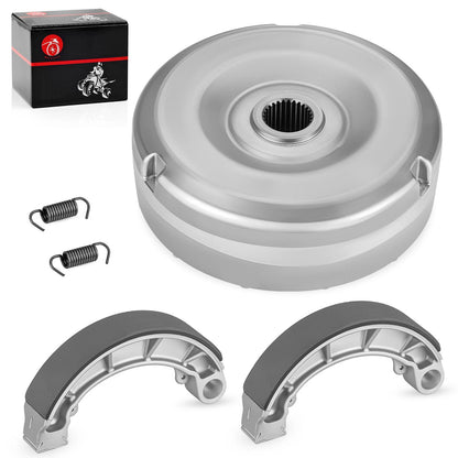 Rear Brake Drum Hub & Shoes Kit for Honda Rancher 400 TRX400FA/FGA 2004-2007
