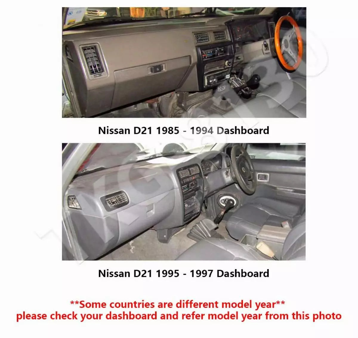 Dashboard Mat Cover for Nissan D21 (1995-1997)
