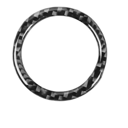Carbon Fiber Engine Start Button Ring Cover Trim Fit For Dodge Charger 2011-2014