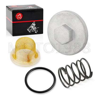 Oil Drain Plug CAP OIL STRAINER for Yamaha Big Wheel 200 200E BW200 (1985–1988)