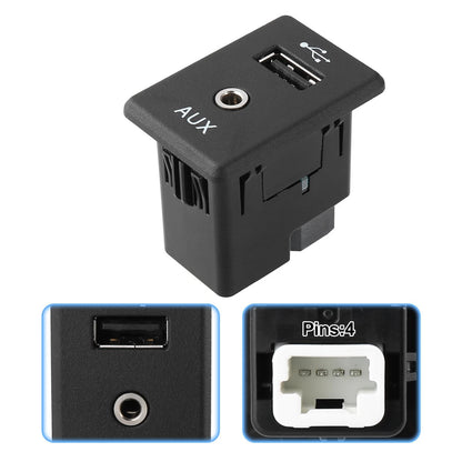 Audio Auxiliary Jack USB Port for Nissan Altima Rogue (2013-2019)