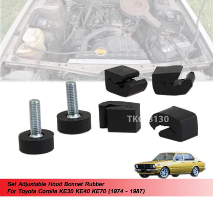 Hood Bumper Bonnet for Toyota Corolla KE30 KE40 KE70 (1974-1987)