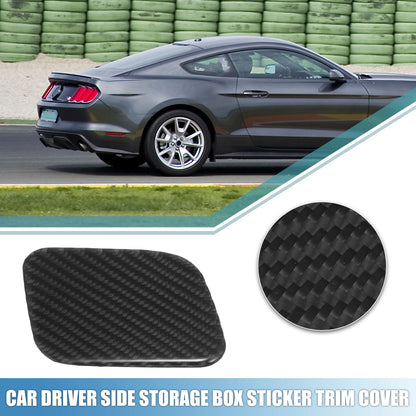 Driver Side Storage Box Trim Cover for Ford Mustang (2015-2023) Black