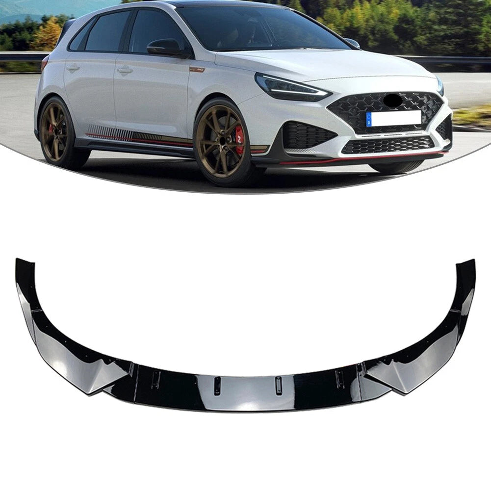 Front Bumper Spoiler Splitter for Hyundai I30N MK3.5 Hatchback (2020-2022)