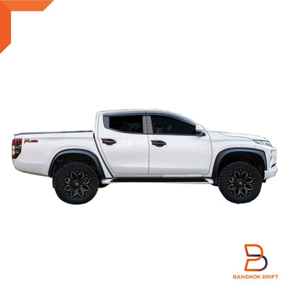 3" Matte Black Slim Fender Flares for Mitsubishi Triton L200 (2019-2023)