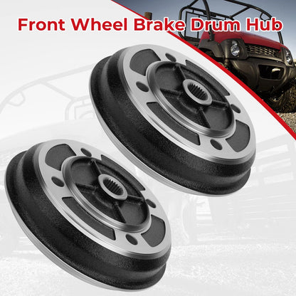 2 x Front Wheel Brake Drum Hub for Kawasaki KAF620 KAF950 Mule (1993–2001)
