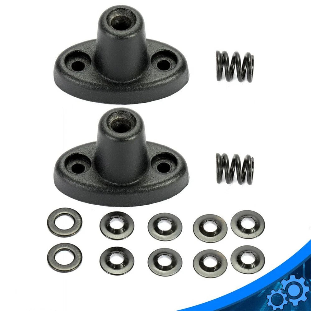 Black Aluminum Sun Visor Repair Bracket for 1997-2002 Jeep Wrangler (1997-2002)