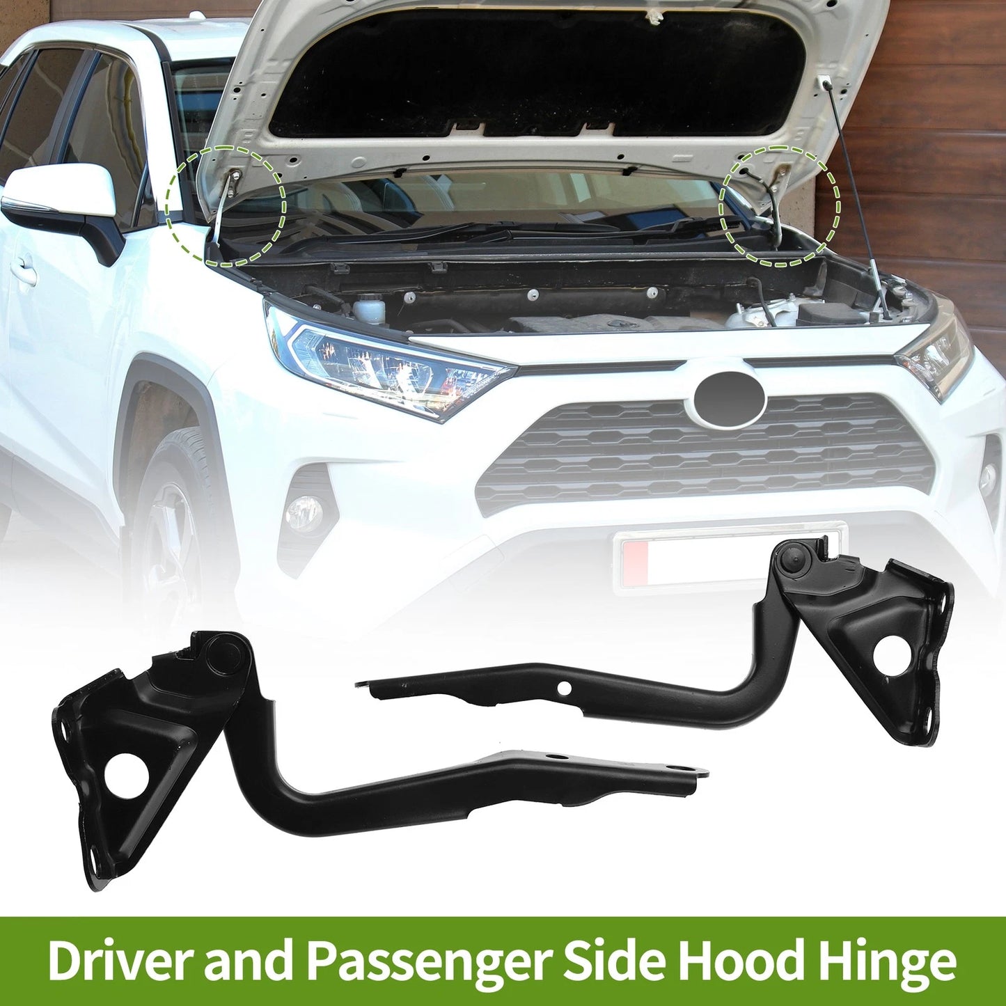 Hood Hinges 1 Pair for Toyota RAV4 (2006-2014)