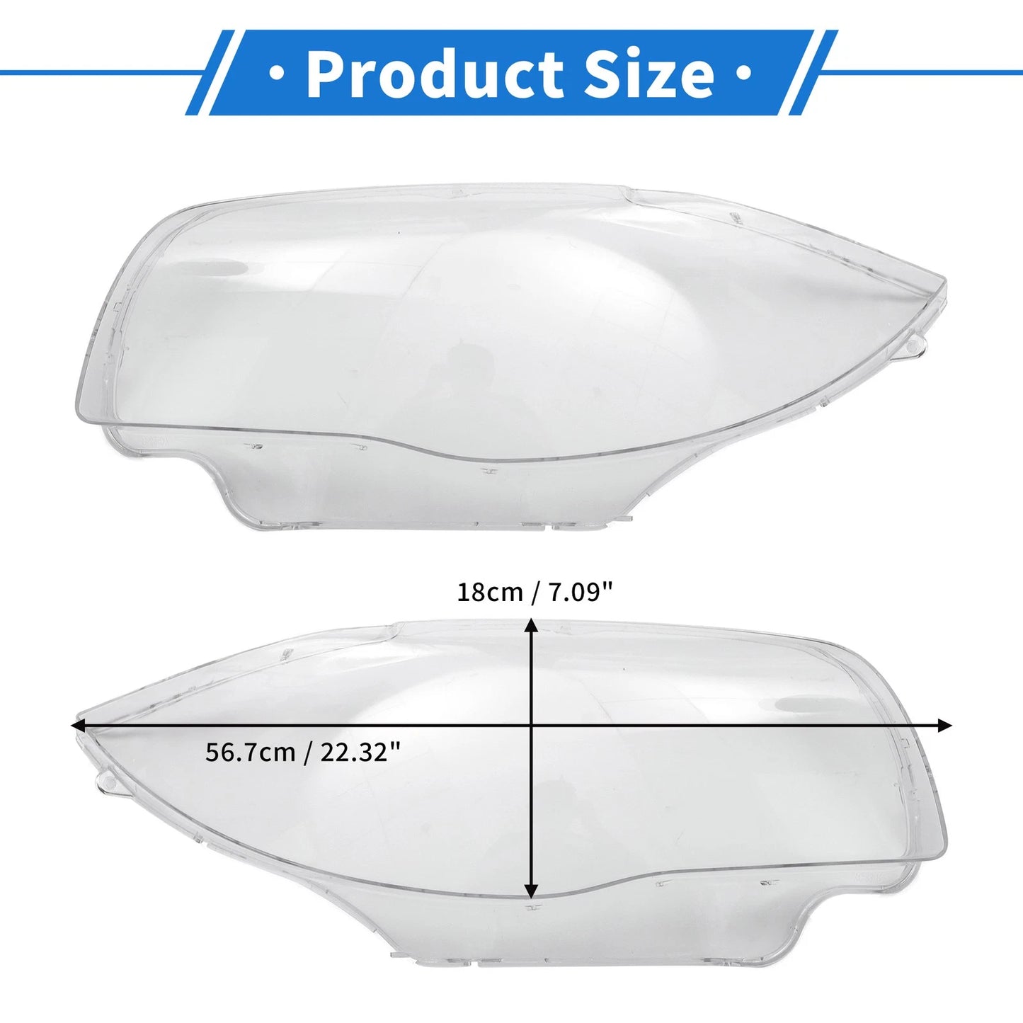 Headlight Lens Covers Front Left Right for BMW 120i