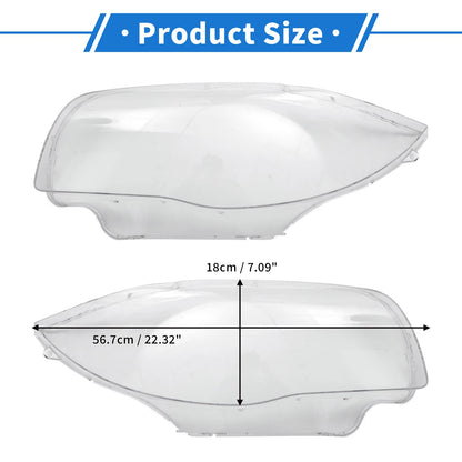 Headlight Lens Covers Front Left Right for BMW 120i