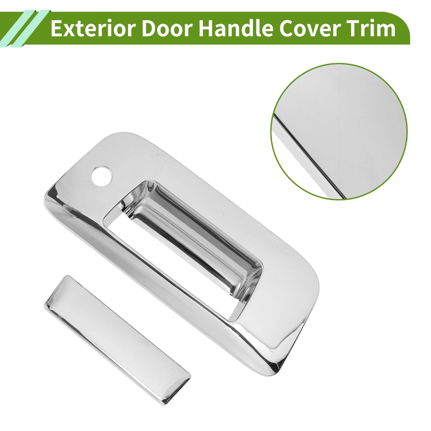 Exterior Door Handle Cover Trim Tailgate for Chevy Silverado 1500 (2007-2013)