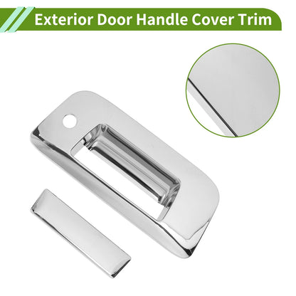 Exterior Door Handle Cover Trim Tailgate for Chevy Silverado 1500 (2007-2013)