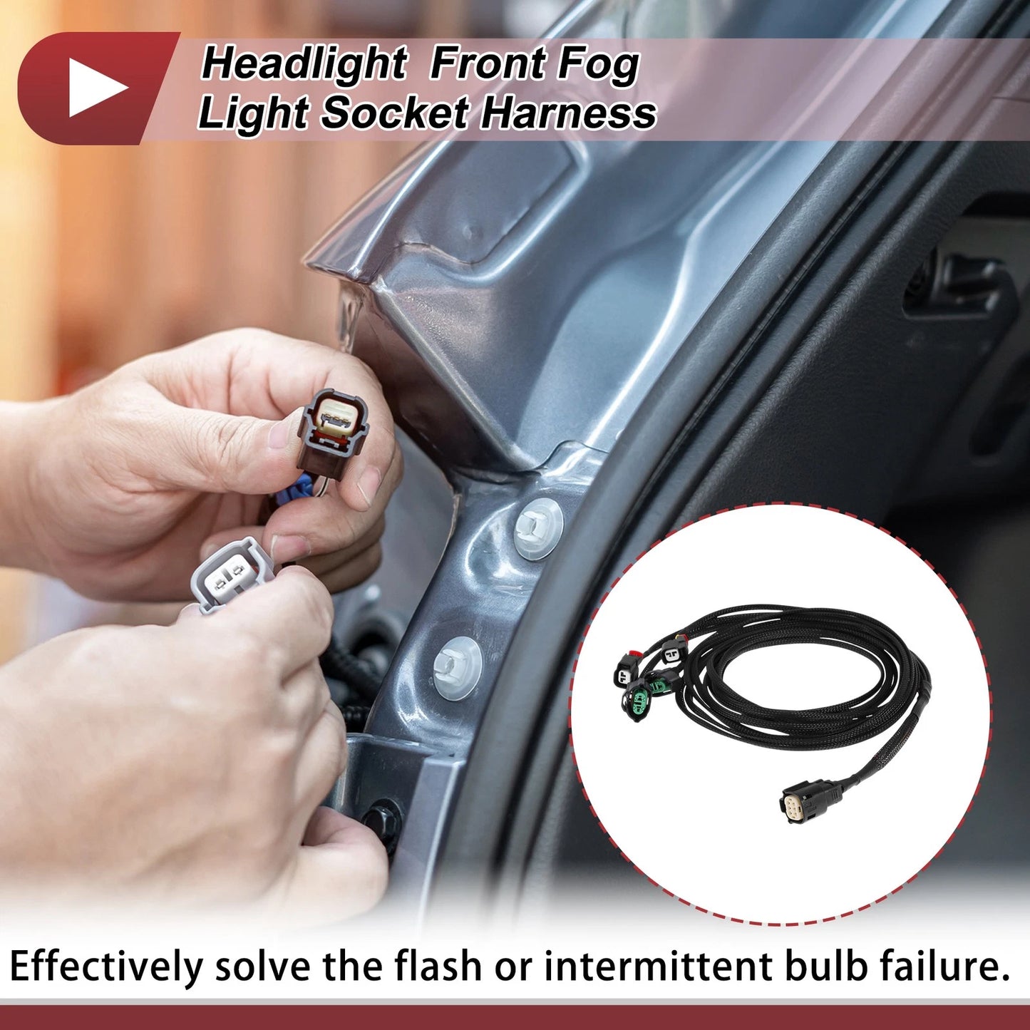 Headlight Light Socket Wiring for Dodge Challenger Fog Light