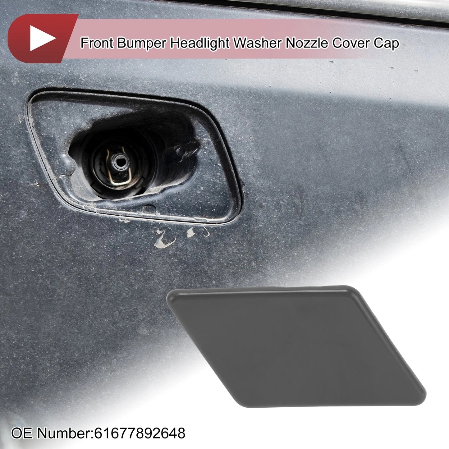 Bumper Headlight Washer Nozzle Cover for BMW 335i xDrive (2007-2013)