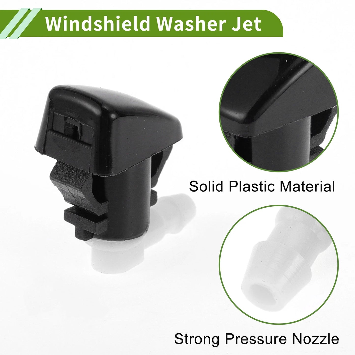 2Pcs Y Hose Connector Windshield Washer Nozzle for Chevrolet (2013-2017)