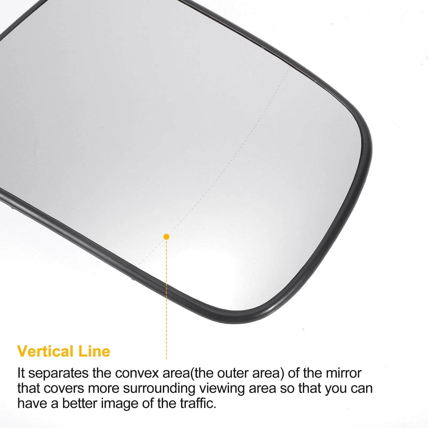 Right Side Heated White Mirror Glass for Honda HR-V CR-V (1996-2006)