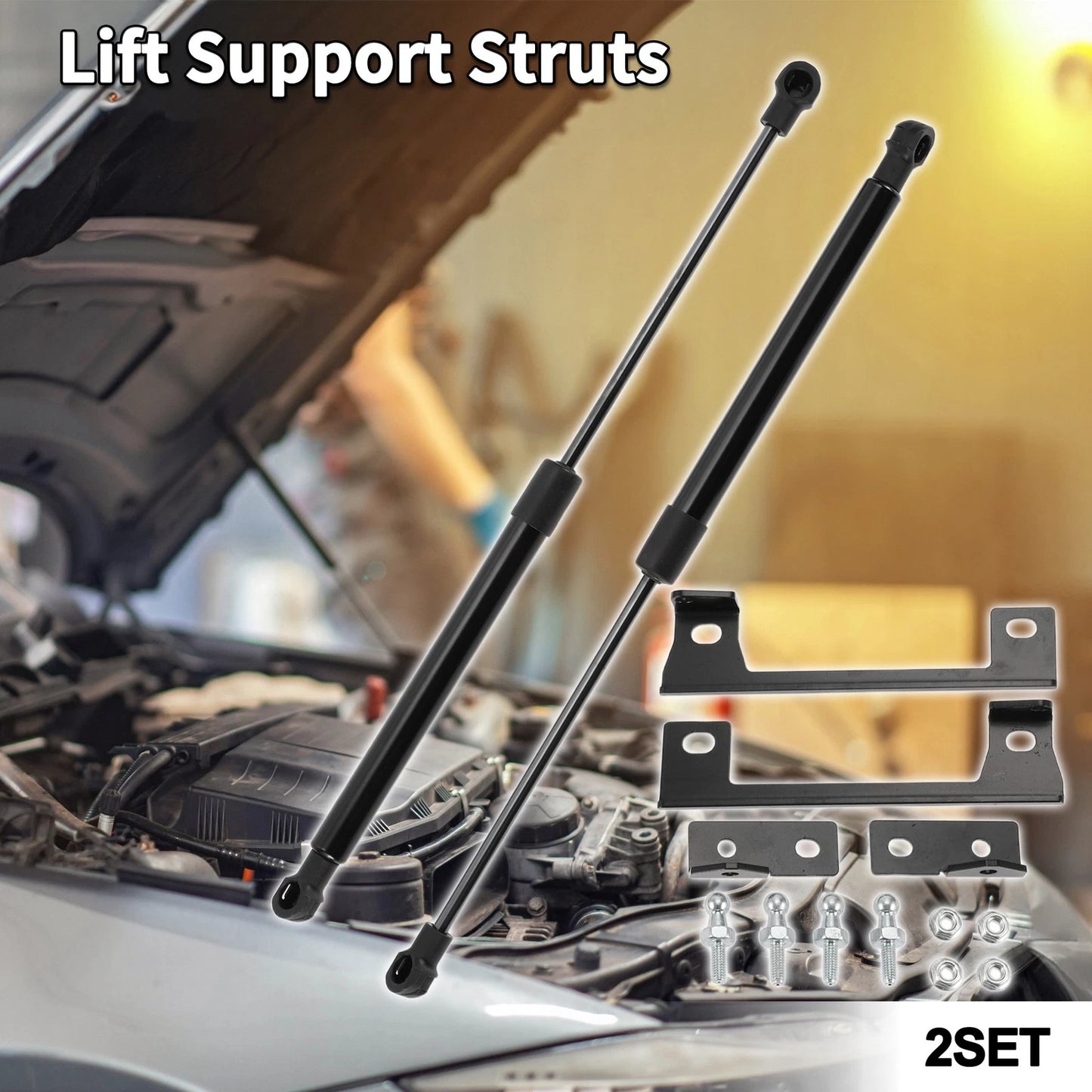 Hood Lift Supports Struts Gas Spring for Ford Focus MK3 (2012-2018)