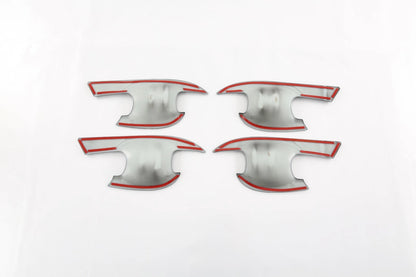 Carbon Fiber Look Door Handle Bowl Cover Trim for Honda Civic Sedan (2022-2023)