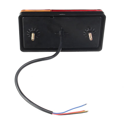 LED Tail Lights for Trailer Truck Brake/Rear Signals Amber+Red