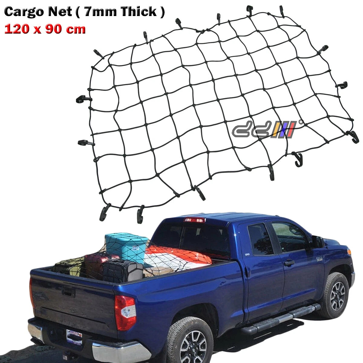Cargo Net 120cm x 90cm Square Mesh for Pickup Ute Truck Trailer