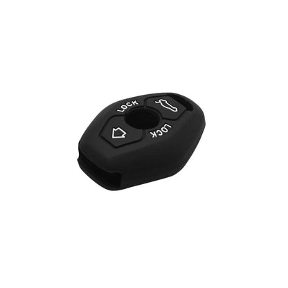 Black Silicone 2 x Button Remote Key Cover Case for BMW