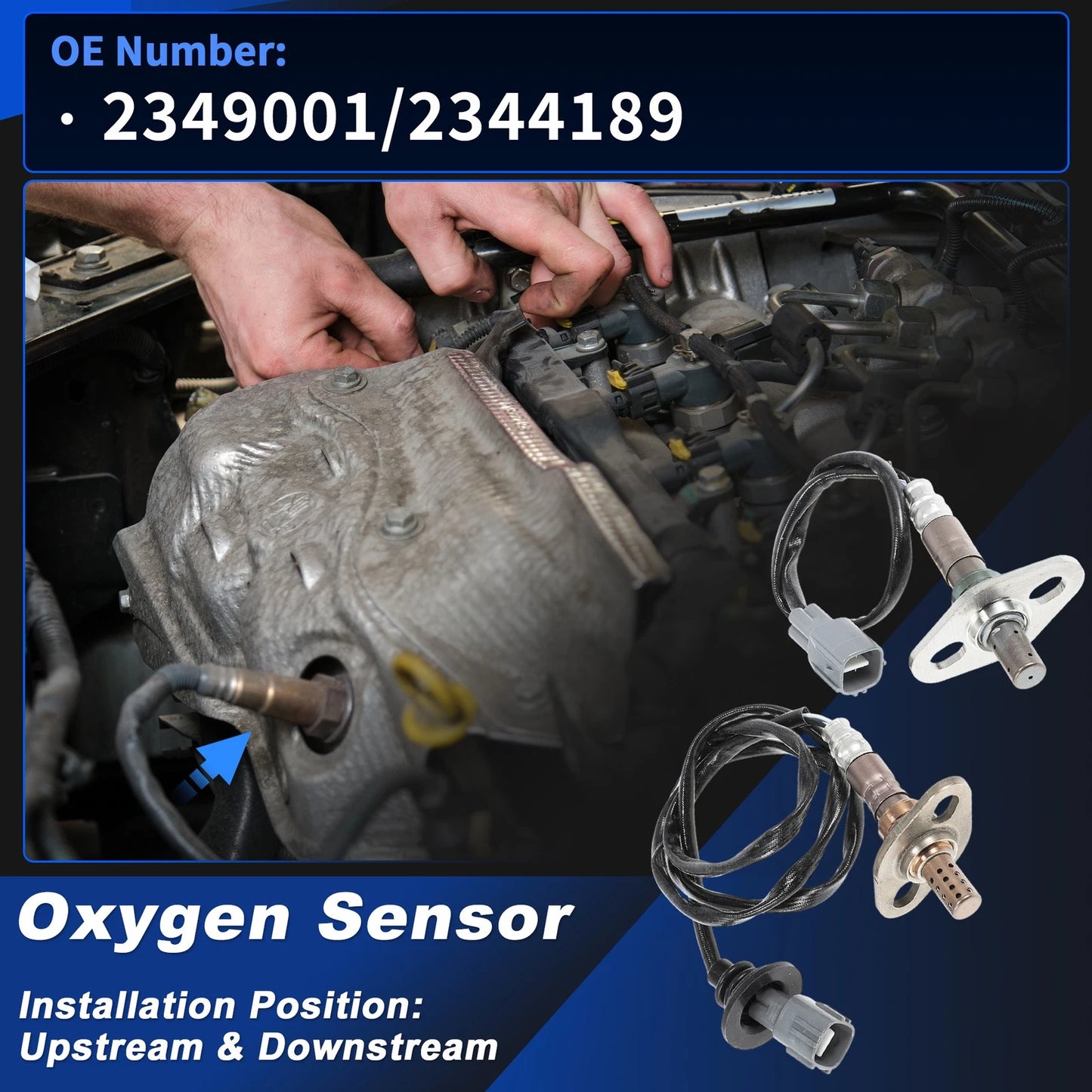 Upstream & Downstream Oxygen Sensor 2 x Oxygen Sensor for Toyota Tacoma (2001–2004)