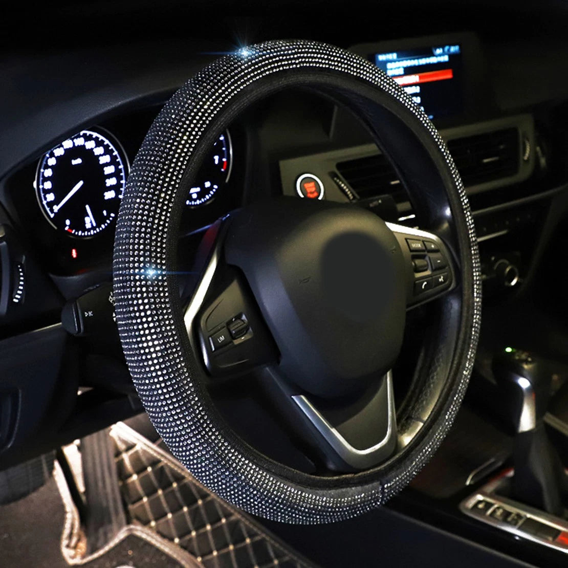 Steering Wheel Cover Protector Anti-slip Sparkled for Universal Car Accessories