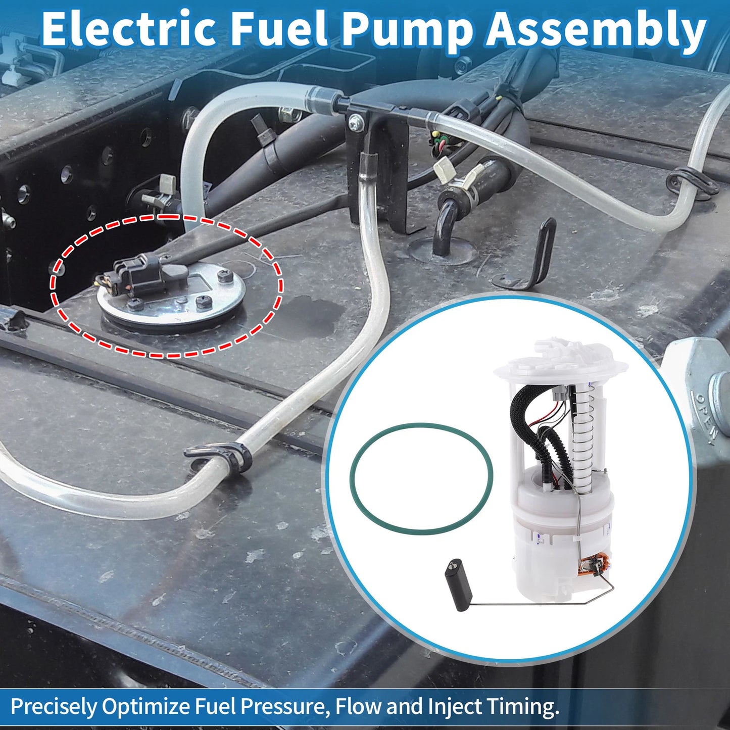 Electric Fuel Pump Assembly for Jeep Grand Cherokee, Commander (2005-2010)