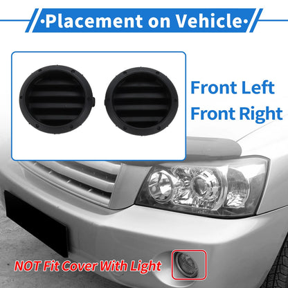 Front Bumper Fog Light Cover / 1 Pair / for Toyota Highlander
