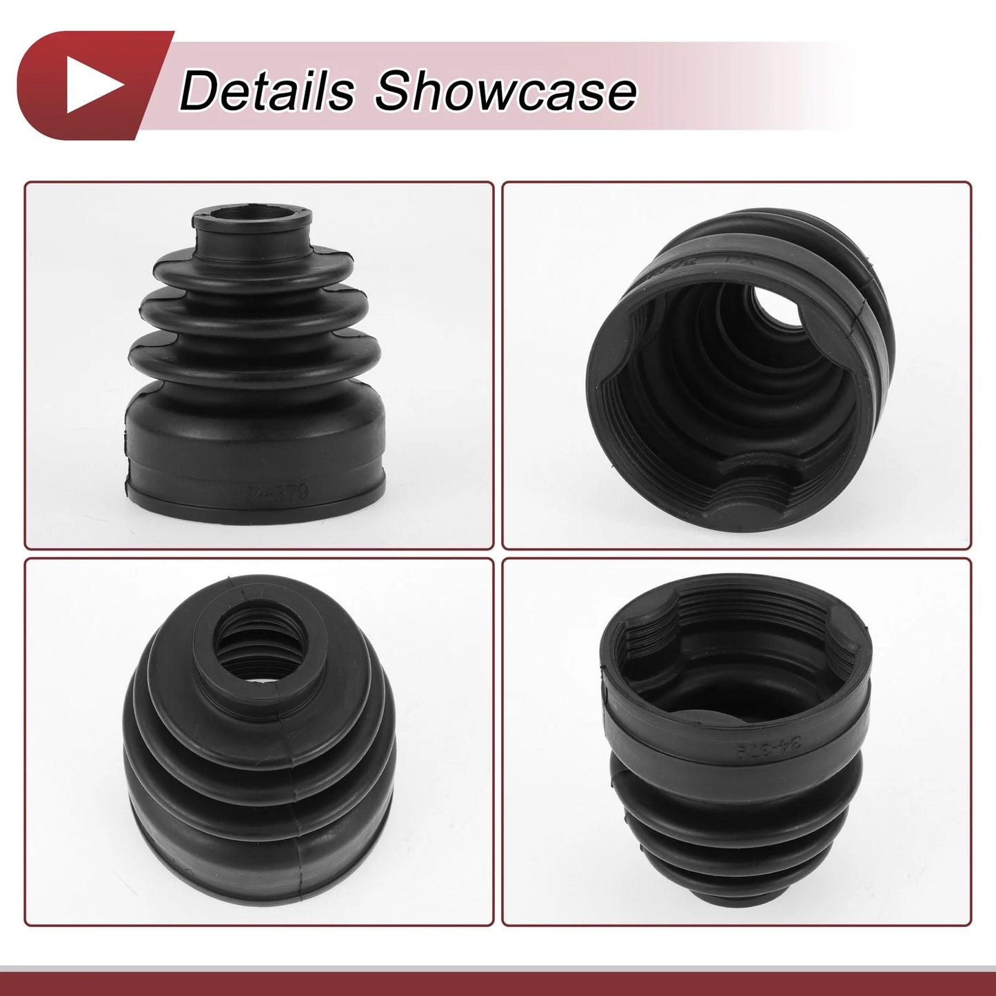 Inner CV Joint Boot Kit with Clamps for Nissan Versa (2019-2024)