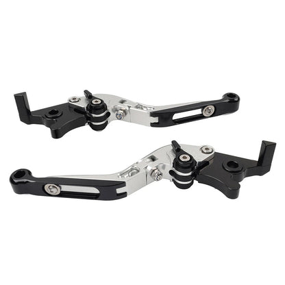 CNC Extendable Brake Clutch Levers for Honda VFR1200F (2010-2014) Silver