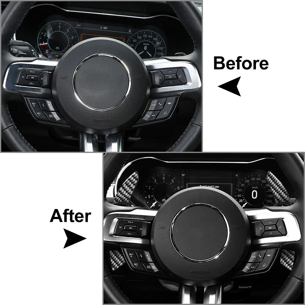 Steering Wheel Shifter Paddle Extensions for Ford Mustang (2015-2023)