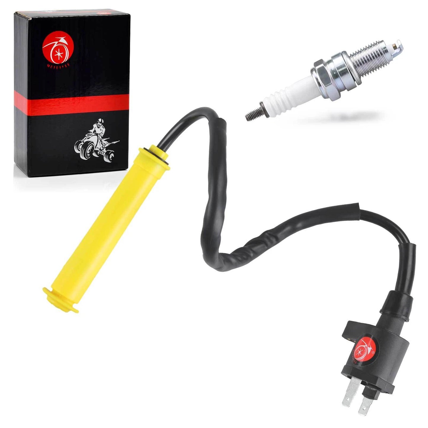 Ignition Coil & Spark Plug w/Cap for Honda XR250R (1996-2004)