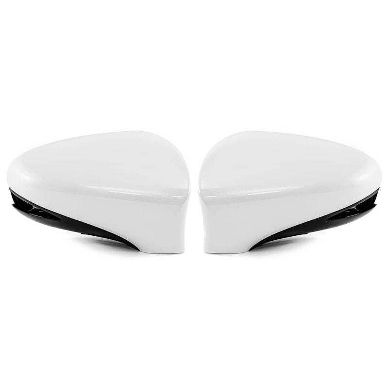 2 x White Outer Mirror Covers for Lexus ES350 GS350 IS350 (2013-2018)