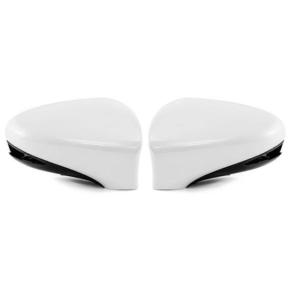2 x White Outer Mirror Covers for Lexus ES350 GS350 IS350 (2013-2018)