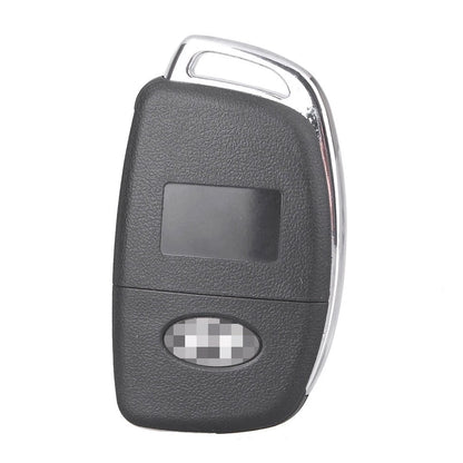 Flip Remote Key Fob Case Shell for 2013-2014 Hyundai Santa Fe (3 Buttons)