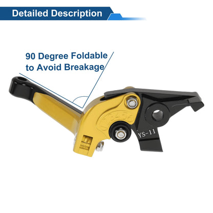 Adjustable Brake Clutch Levers for Honda X11 (2000-2001) - Gold Tone Black