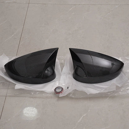 OX Horn Carbon Black Rear View Mirror Cover Caps for Honda Civic (2022-2023)