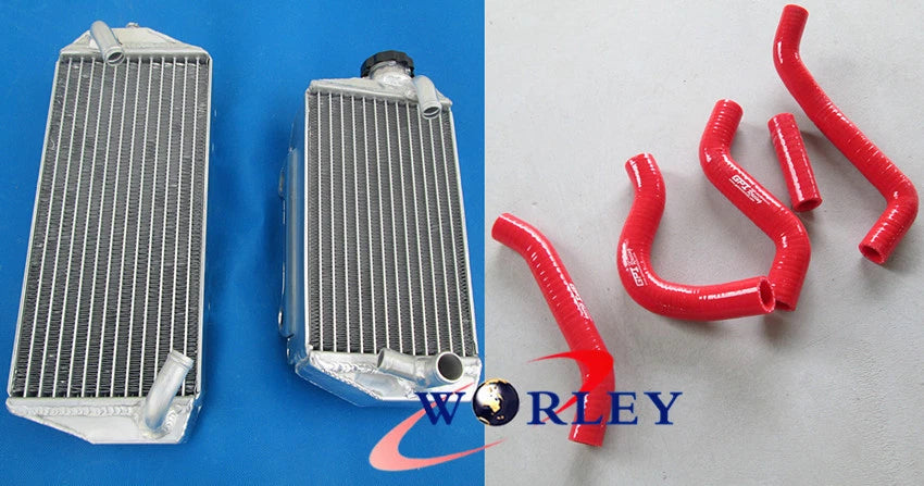 Aluminum Radiator + Silicone Hose for Suzuki RMZ450 (2007)