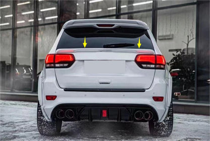 Rear Mid Spoiler Wing Glossy White Tail Lip for Jeep Grand Cherokee (2013-2021)