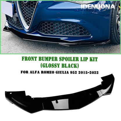 Front Spoiler Lip Splitter for Alfa Romeo Giulia 2015-2024 (2015-2024)