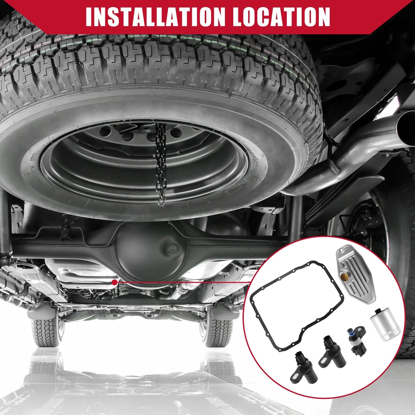 Transmission Filter with Gasket and Sensors Kit for Dodge