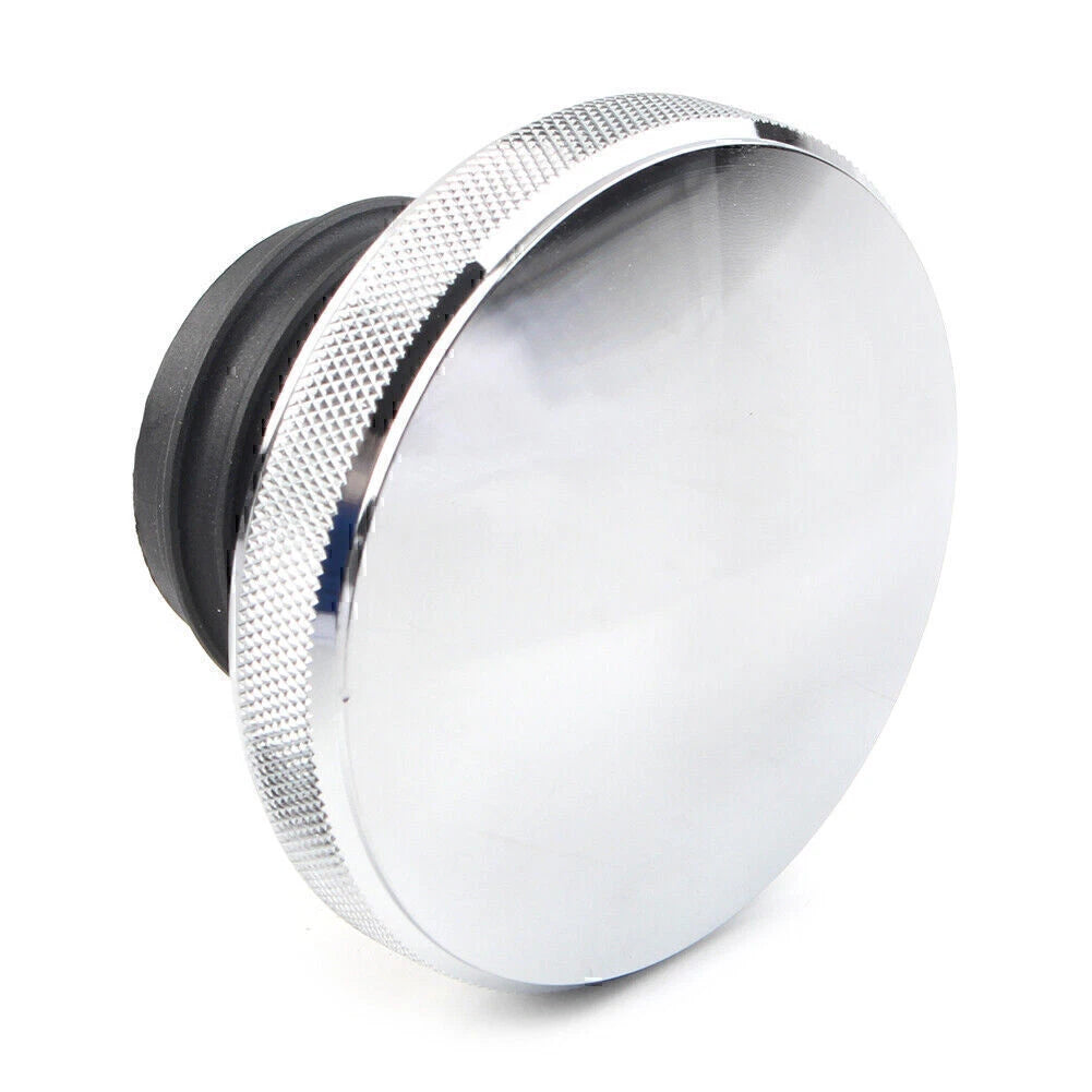 Chrome Vented Gas Cap Fuel Tank Cover for Harley Dyna, Road King, Softail