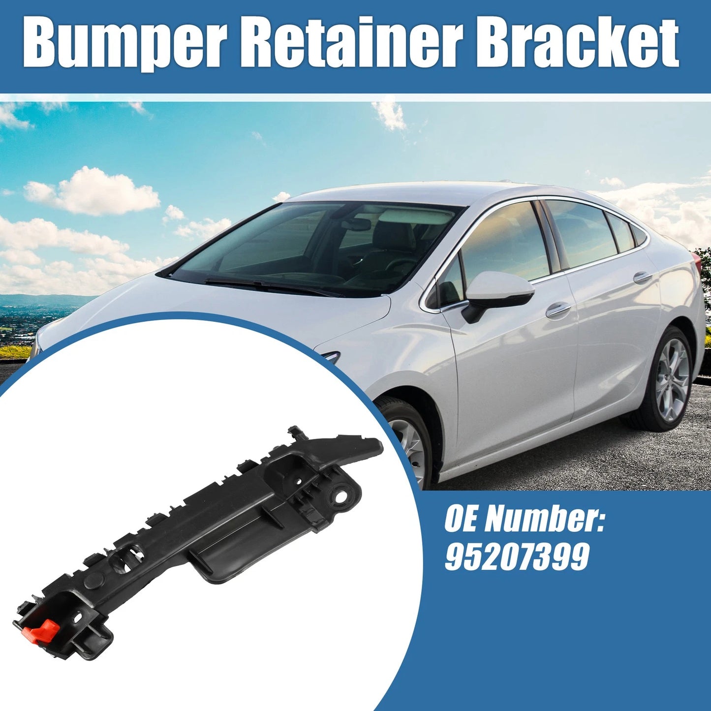 Right Passenger Side Bumper Bracket for Chevrolet Cruze (2011-2015)