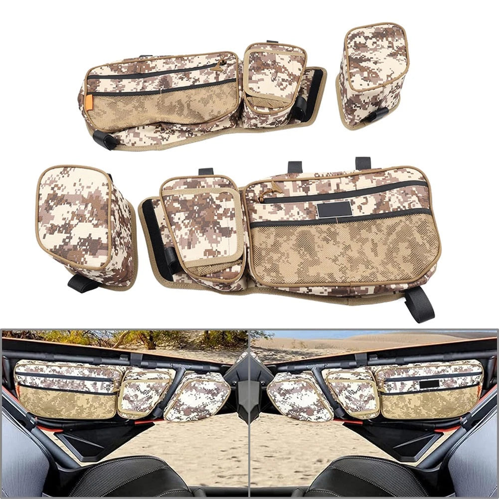 Front Side Door Storage Bags w/ Knee Pad for Can-Am Maverick X3 Turbo (2017-2024)