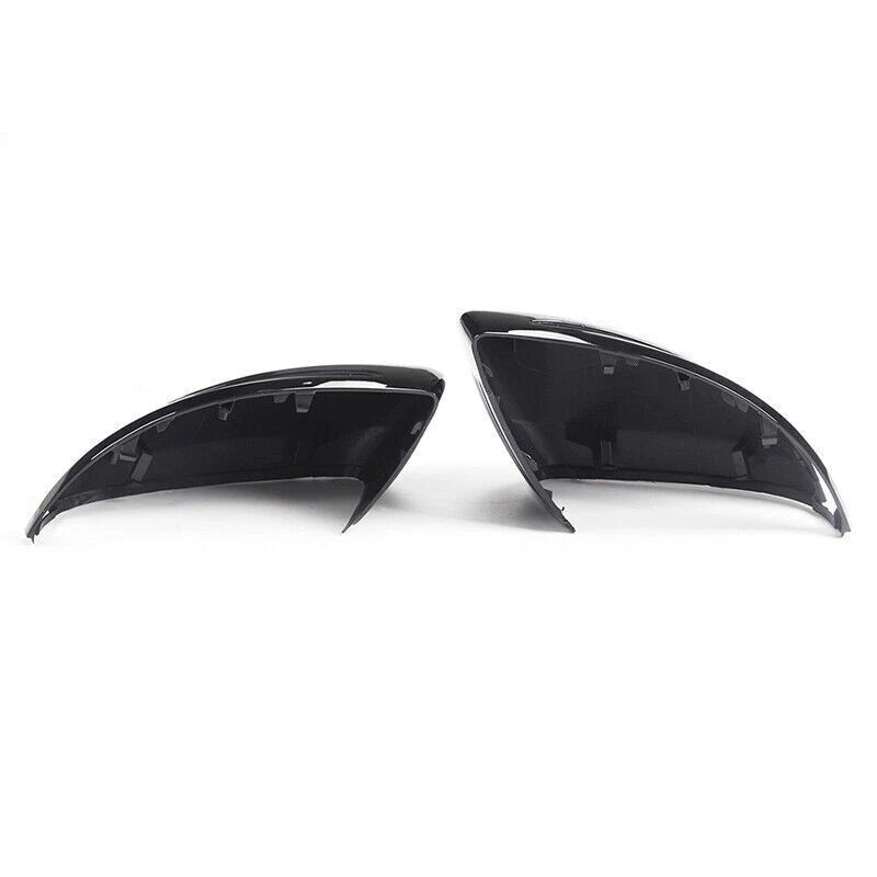 2 x Mirror Cover Caps Gloss Black for Benz C E GLC Class (2016-2020)