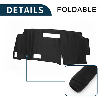 Dashboard Cover Mat for Nissan Serena C28 (2015-2024) - Black 1 Set